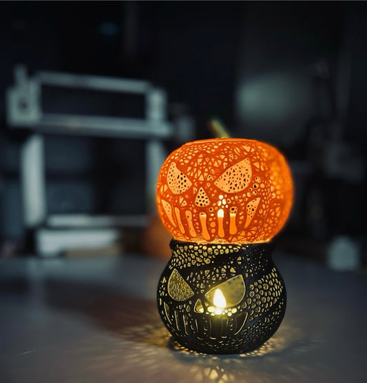 Jack-O-Lantern Tealight Holder-Set of 2