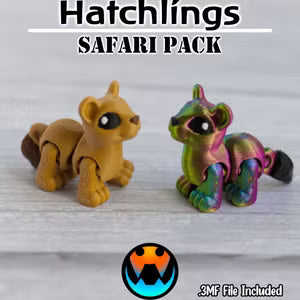 Tiny Guardians of Magic – 3D Printed Mini Animals