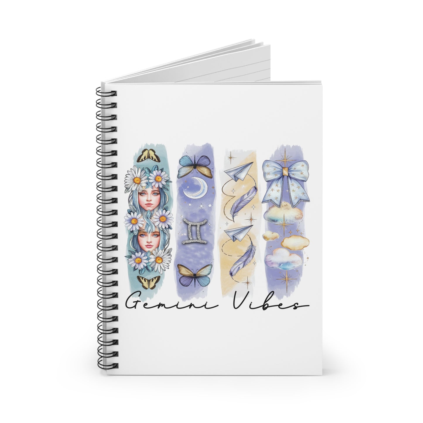 Gemini Astrological Spiral Notebook