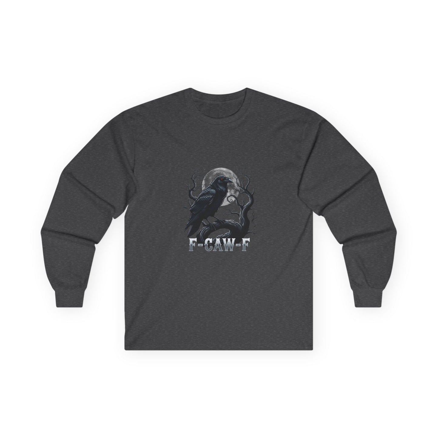 F-Caw-F Moonlit Crow Long Sleeve Tee