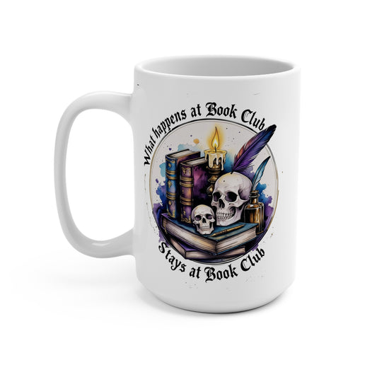 Book Club Skull 15oz Mug