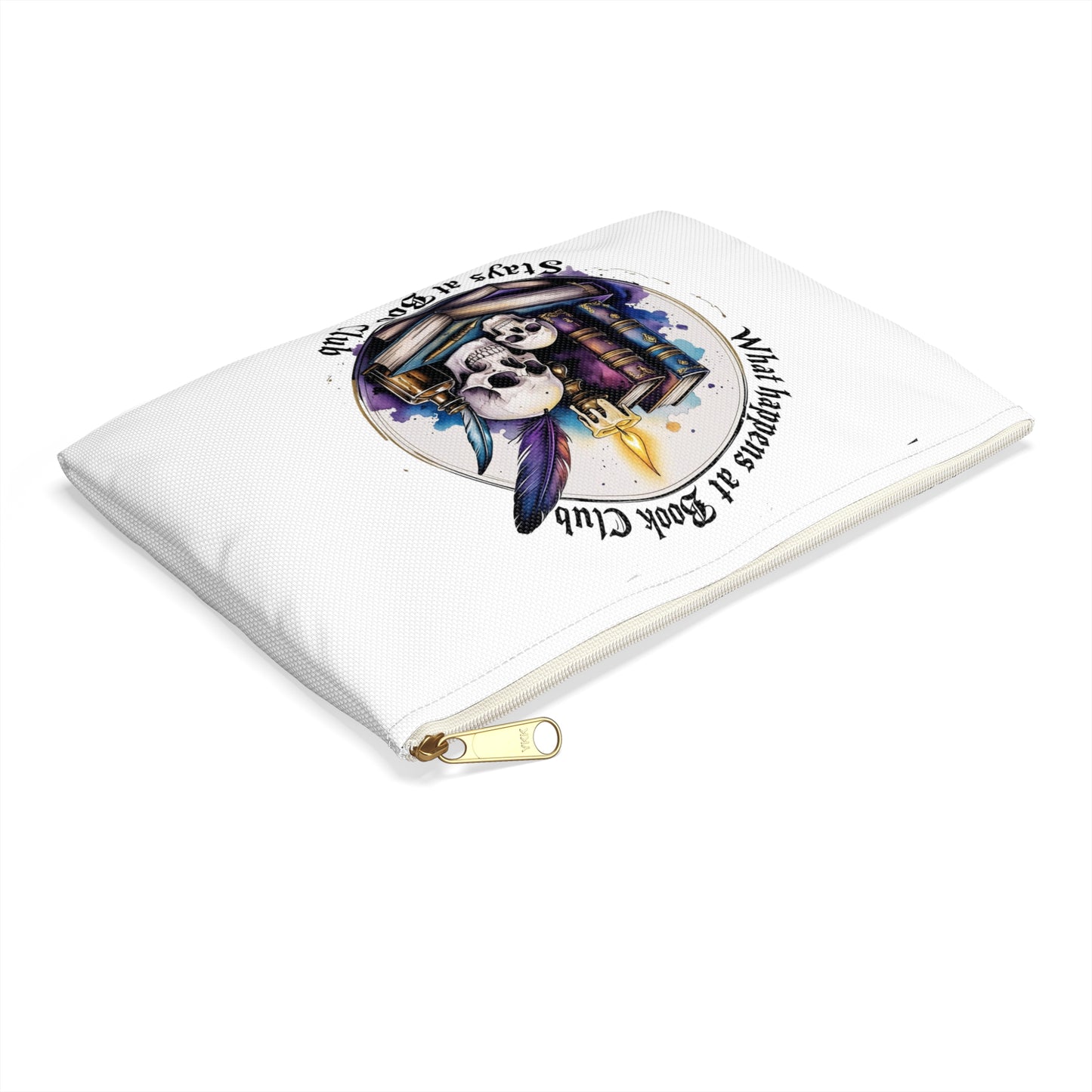 What Happens at Book Club Accessory Pouch