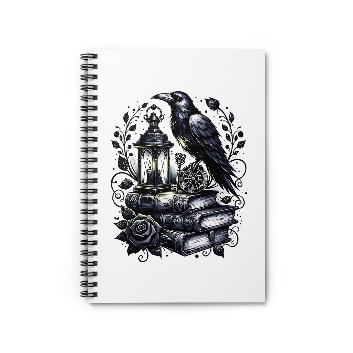 Gothic Raven Spiral Notebook