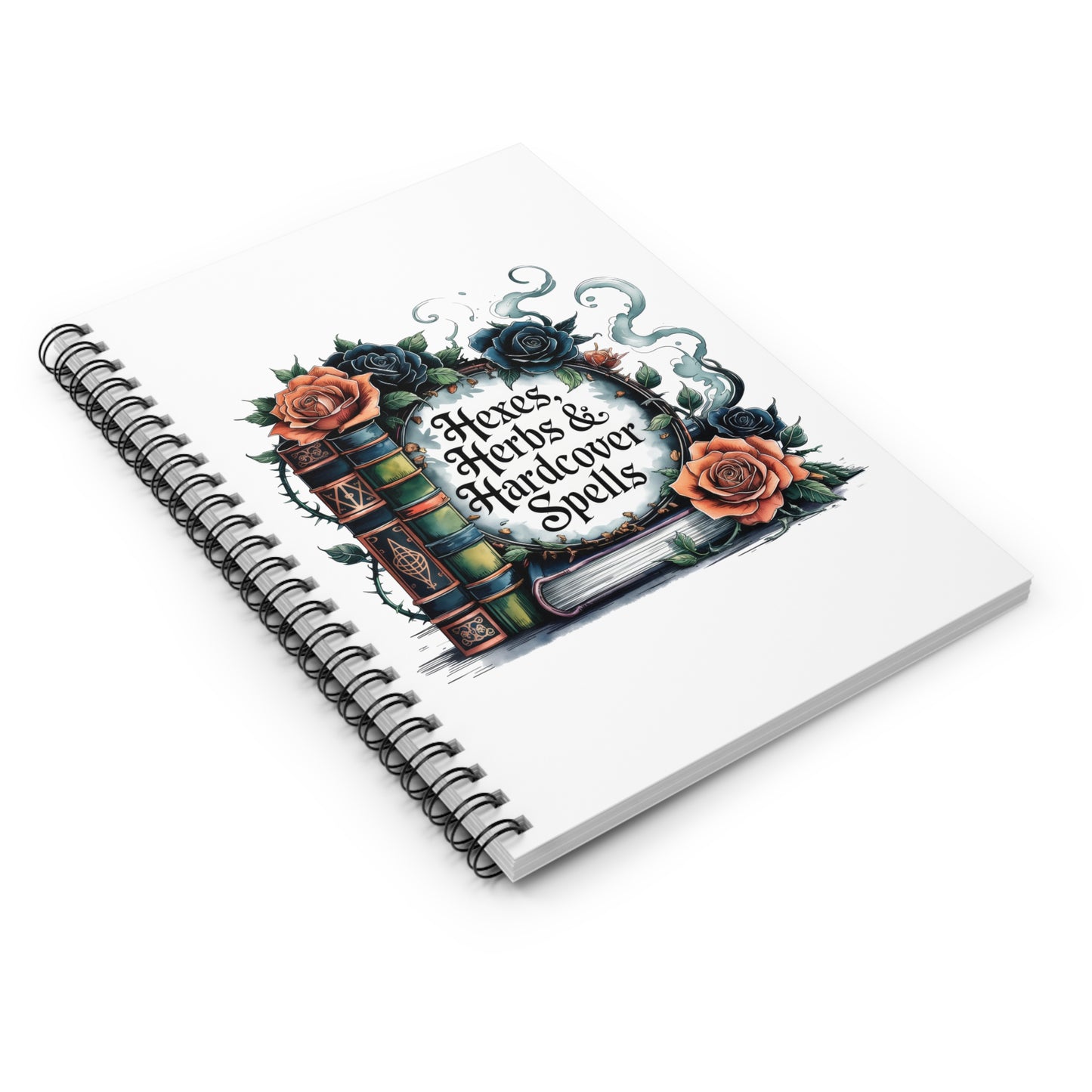 Hexes, Herbs & Hardcovers Spiral Notebook