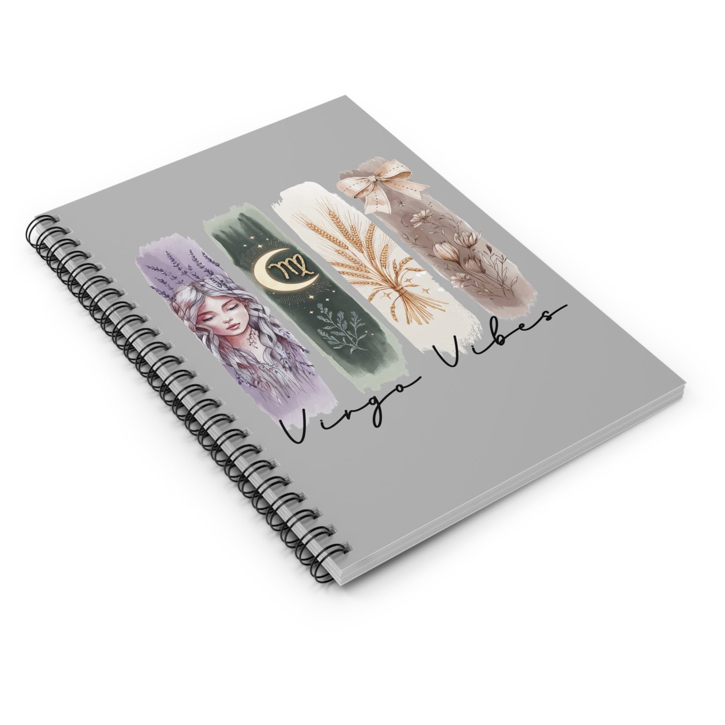Virgo Astrological Spiral Notebook