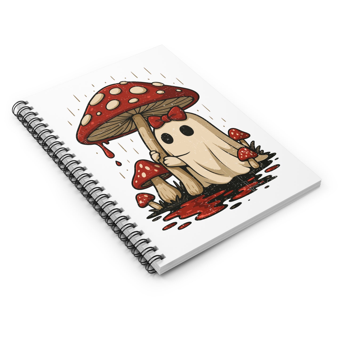 Ghost & Mushroom Spiral Notebook