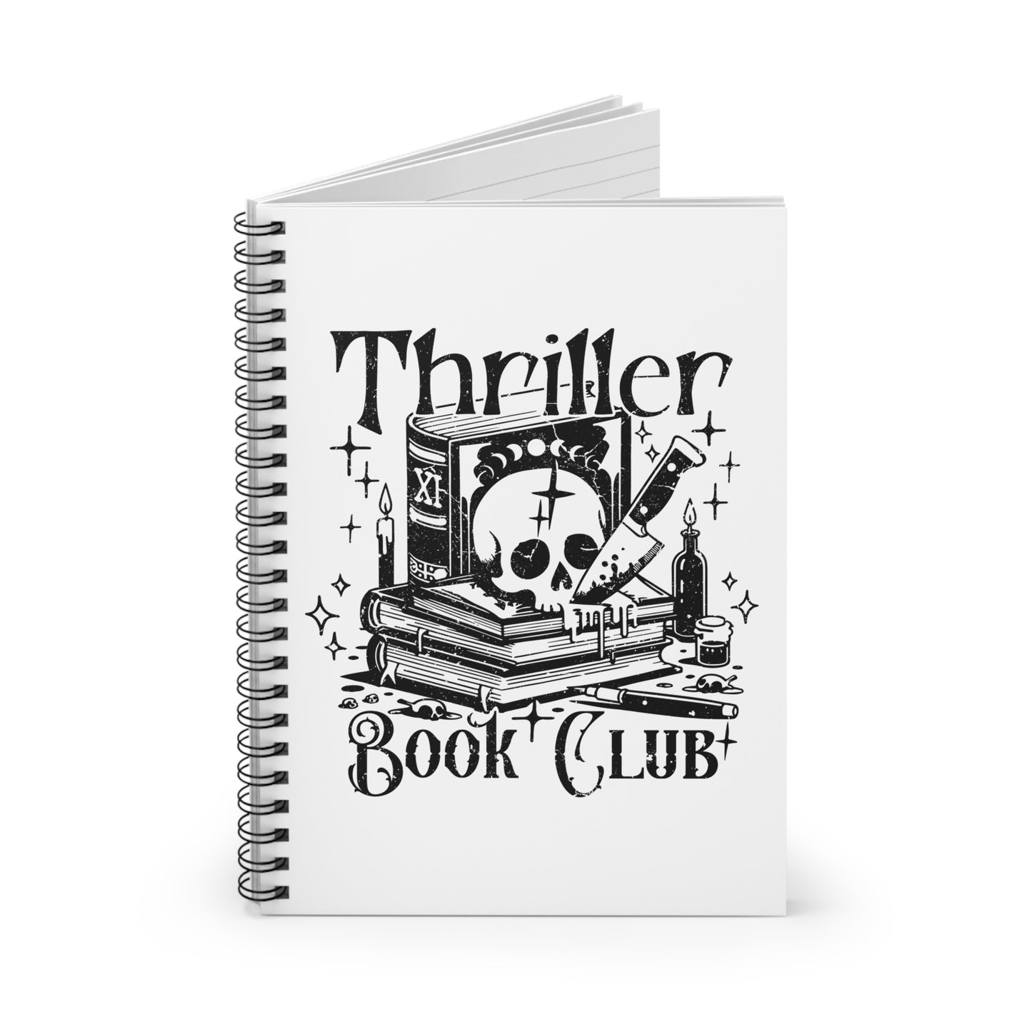 Thriller Book Club Spiral Notebook