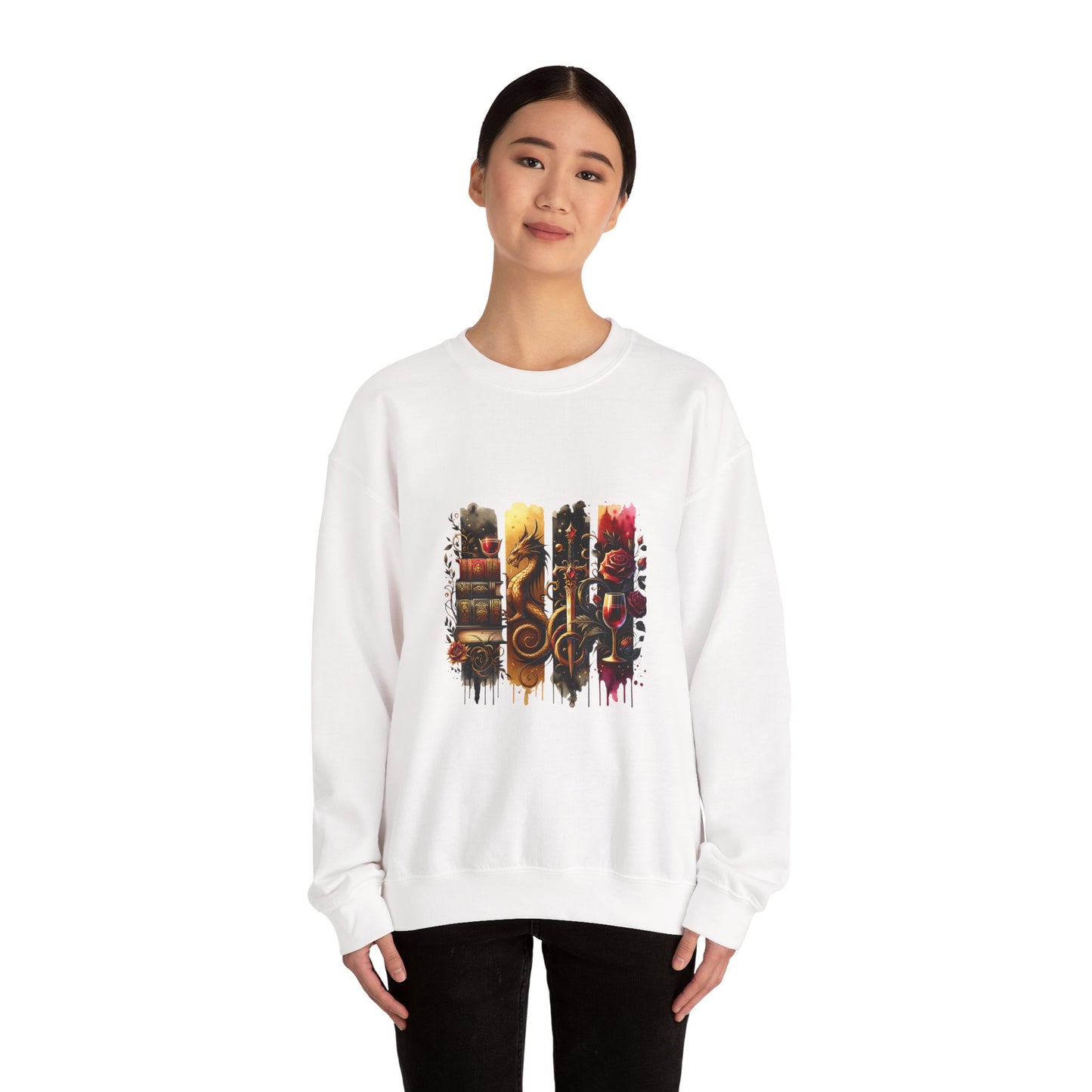 Dragon Fantasy Book Lover Sweatshirt