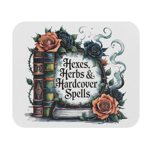 Hexes, Herbs & Hardcover Spells Mouse Pad