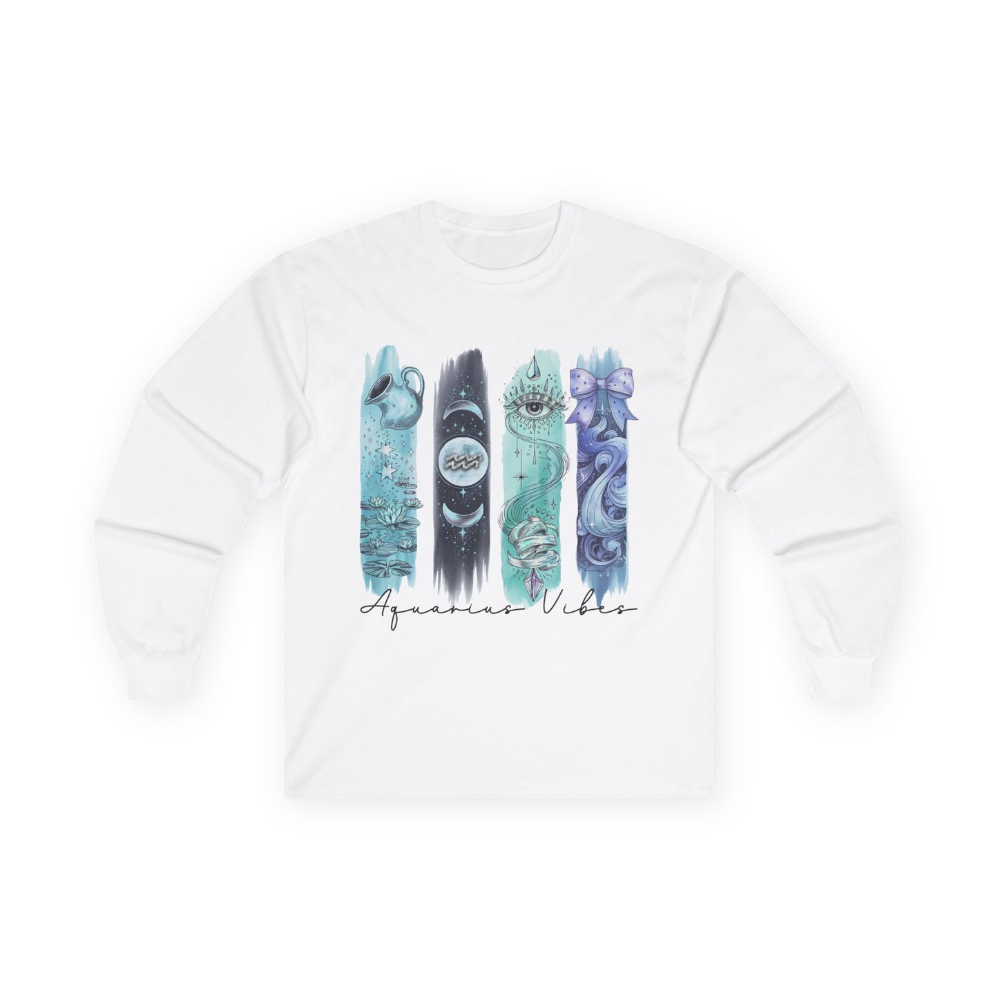 Aquarius Astrological Long Sleeve Tee