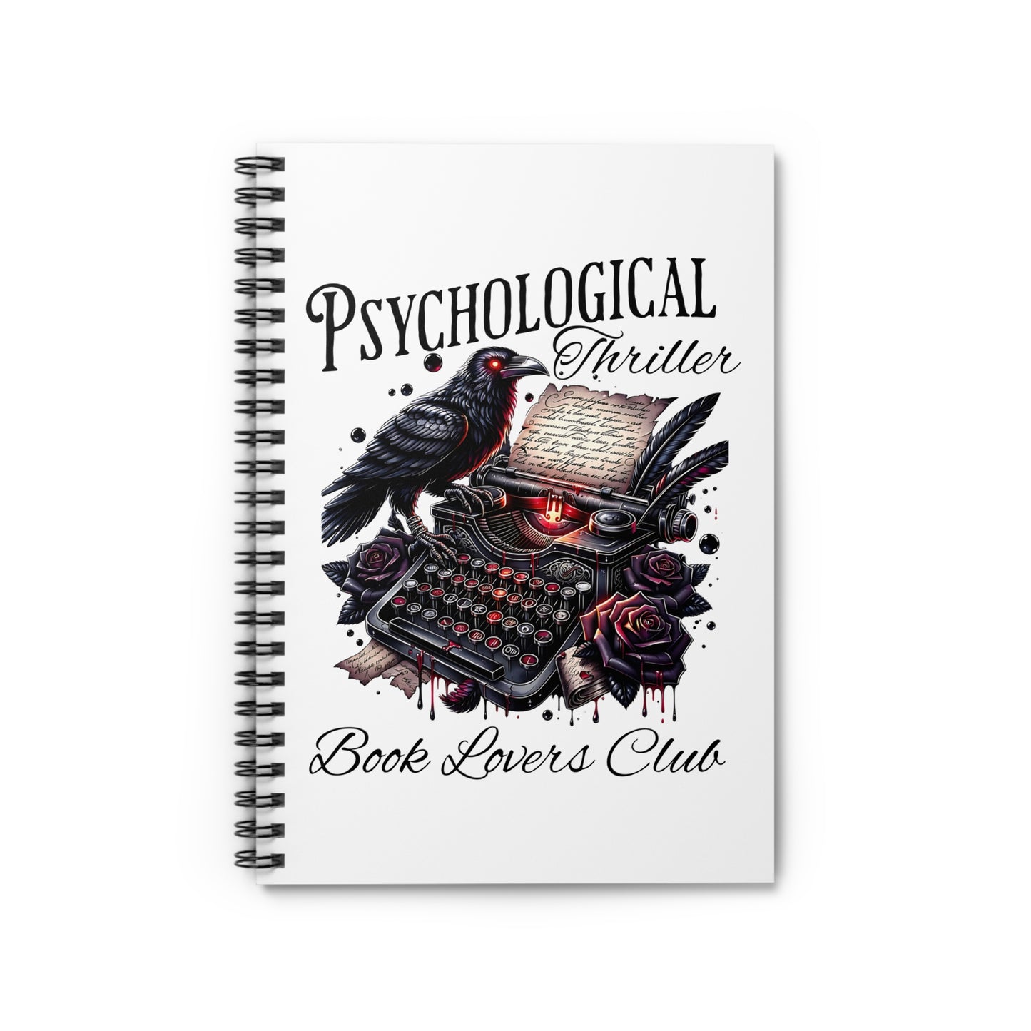Psychological Thriller Book Lover Spiral Notebook