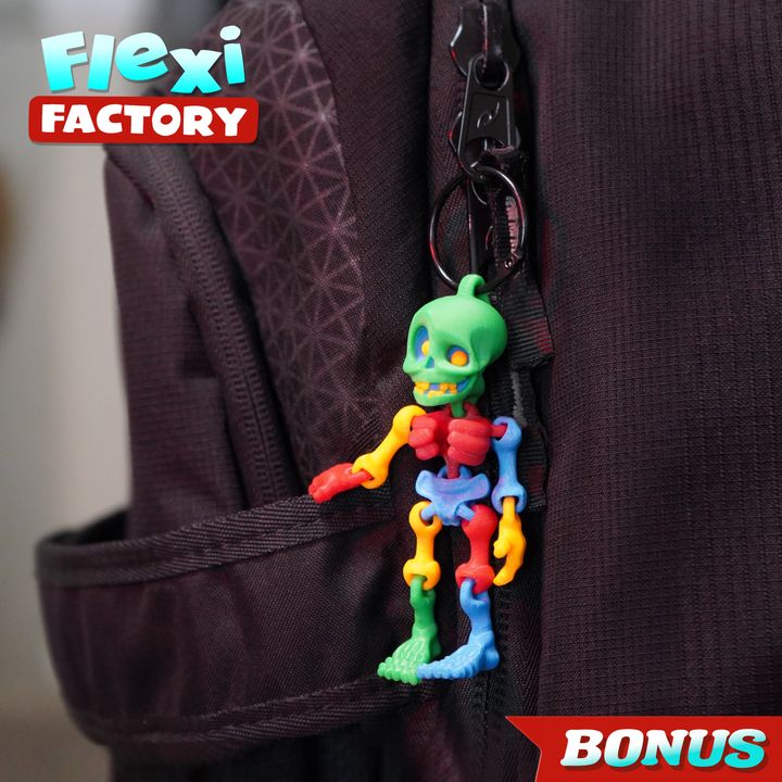 Articulated Skeleton Keychain