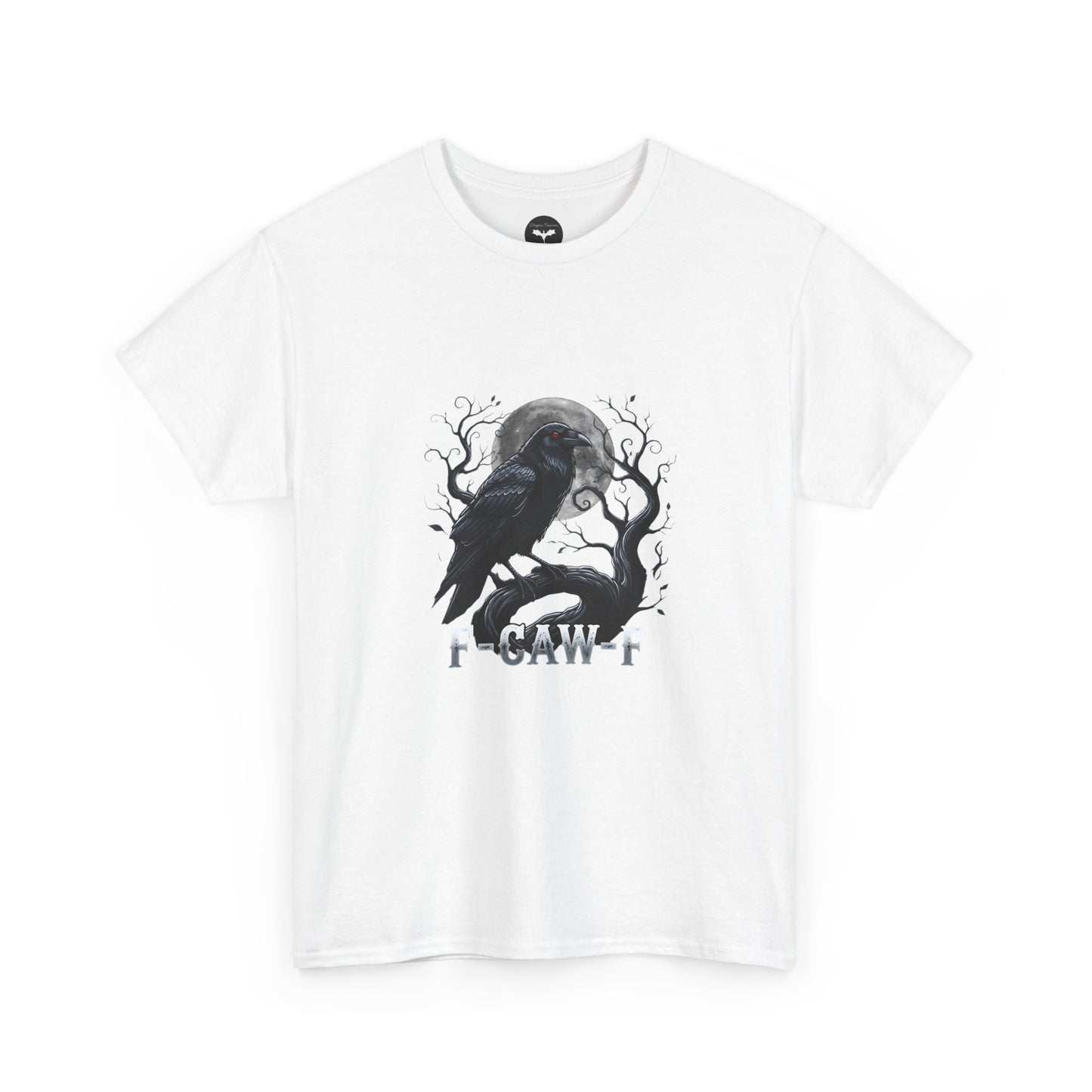 F-Caw-F Gothic Raven Tee, Horror Lovers T-Shirt, Unisex Cotton Shirt, Spooky Gift for Halloween, Dark Aesthetic Clothing