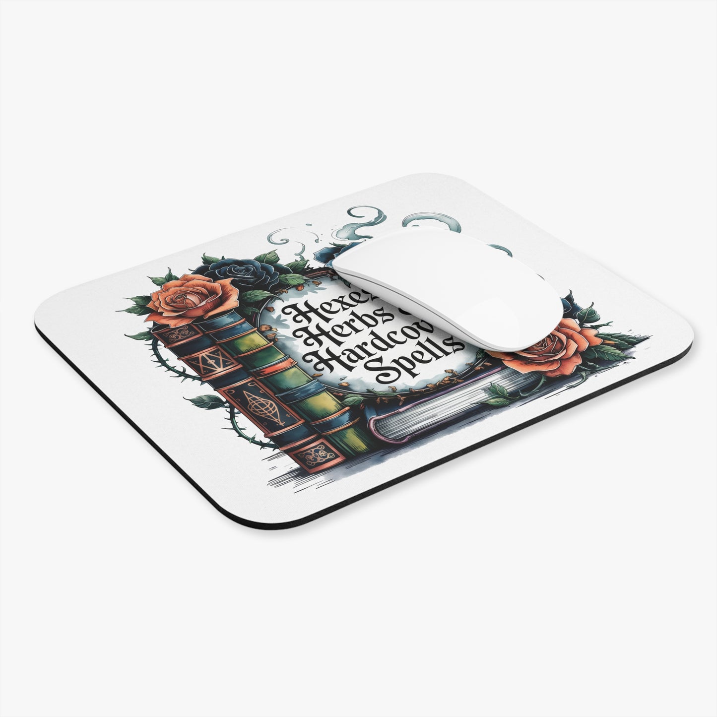 Hexes, Herbs & Hardcover Spells Mouse Pad
