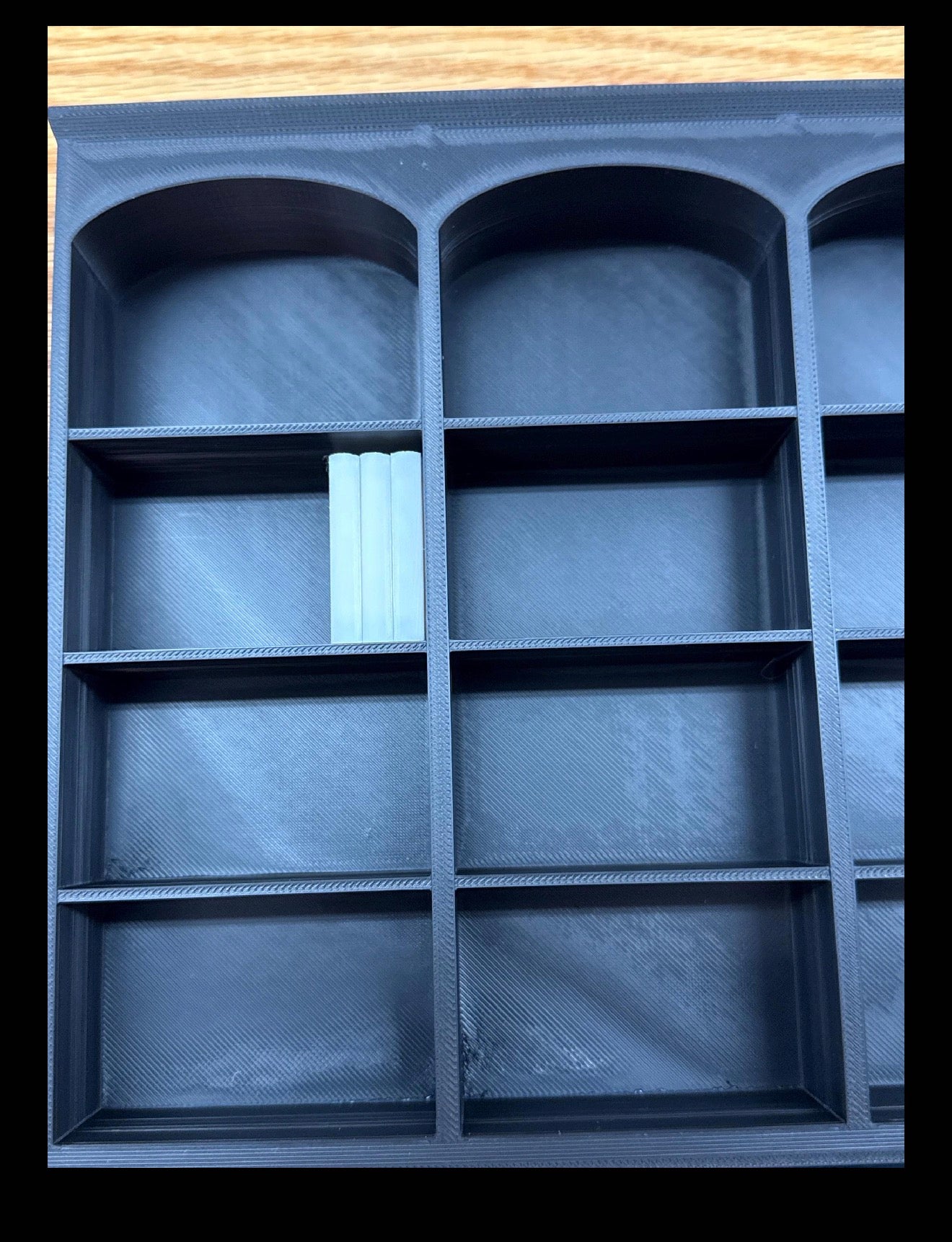 Triple Column Book Shelves