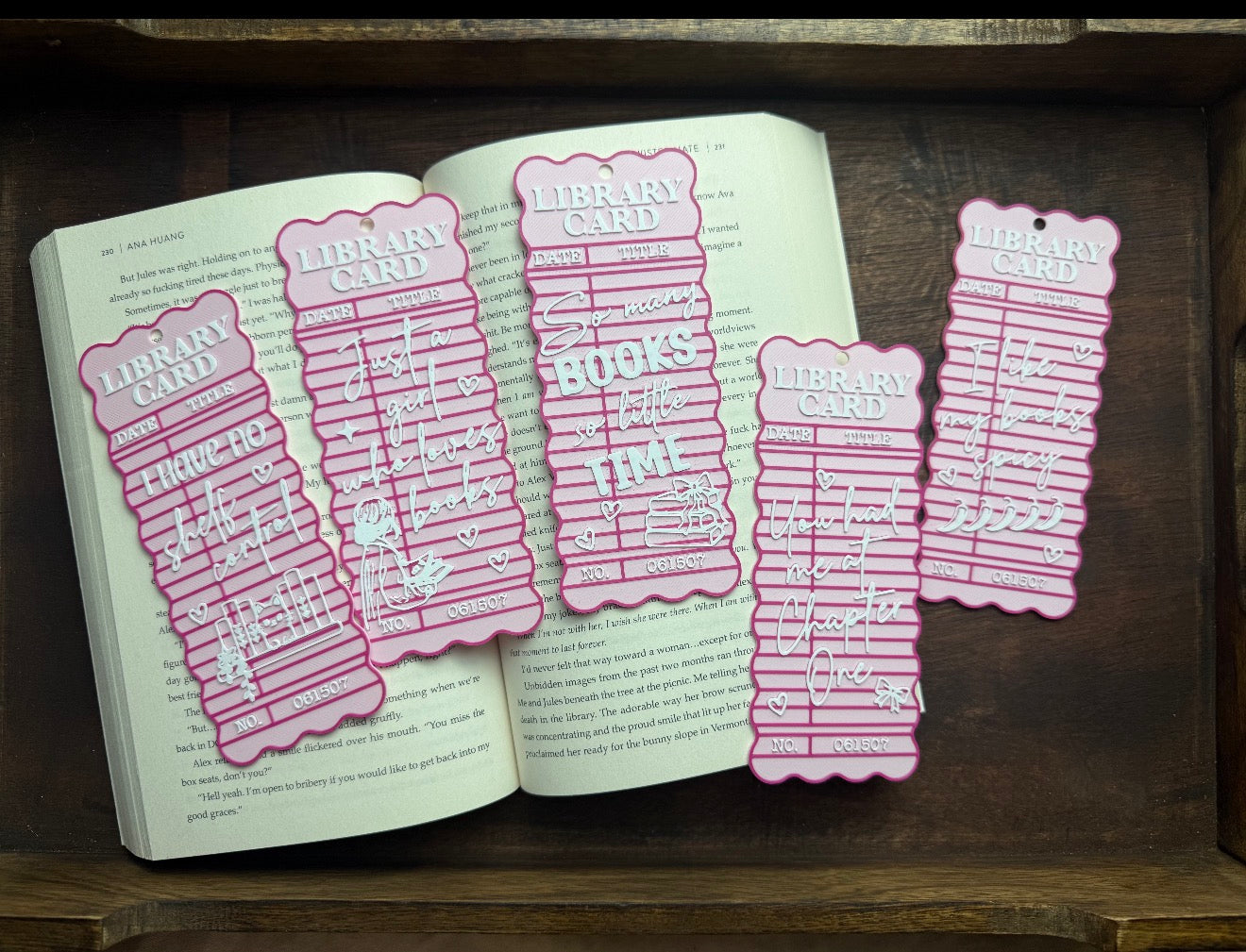So Many Books-Library Card Bookmarks