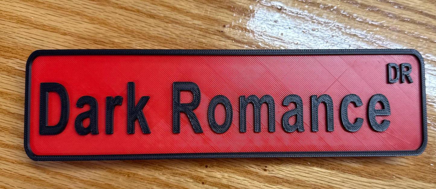 Street Sign Shelf Decor