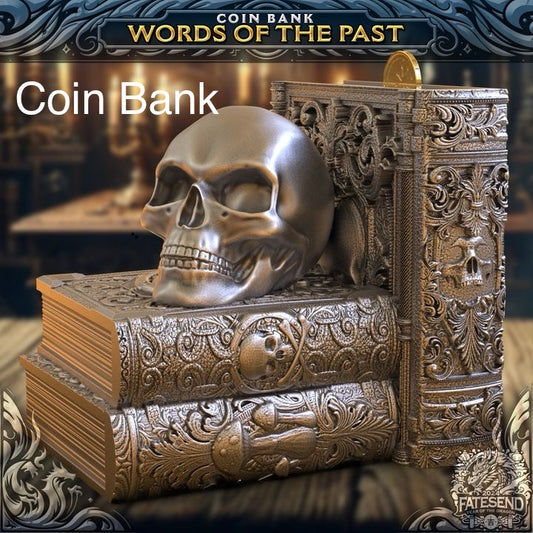 Skull with books Bank