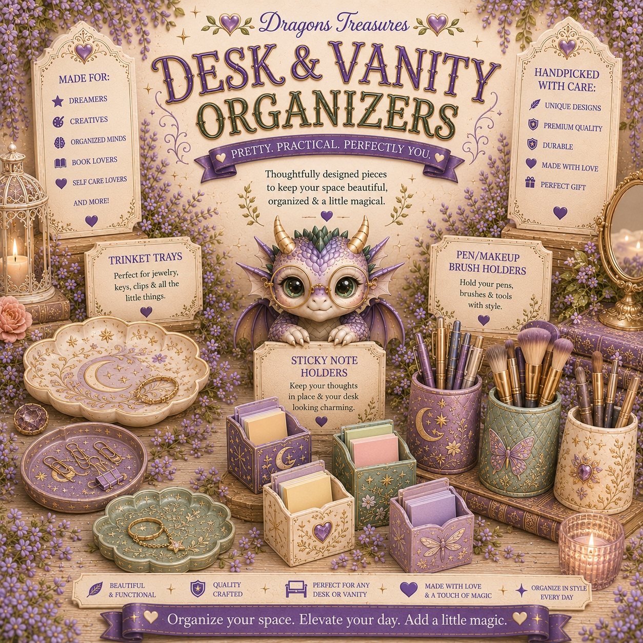 Desk & Vanity Organizers