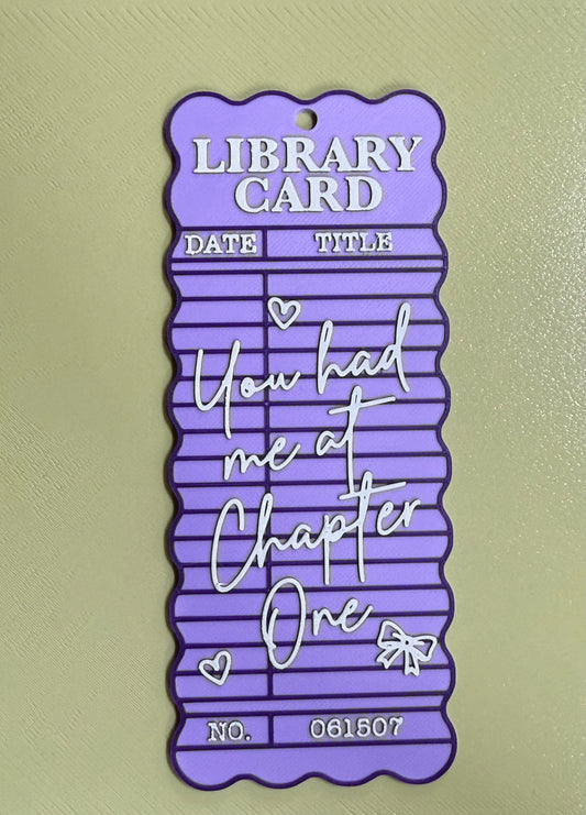 You Had Me-Library Card Bookmarks
