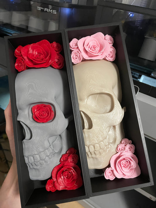 Skull w/Roses Book Nook