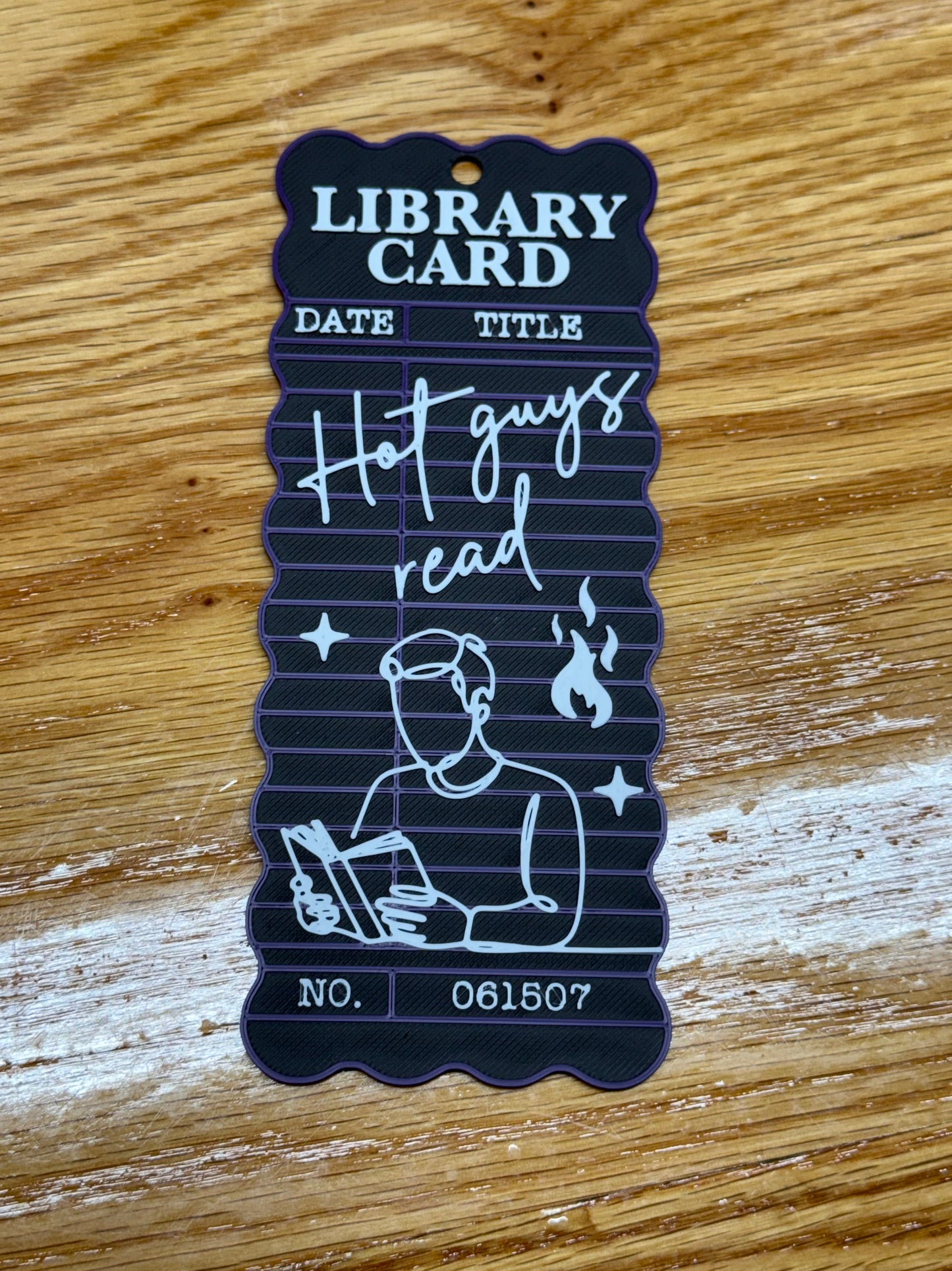 Hot Guys Read-Library Card Bookmarks