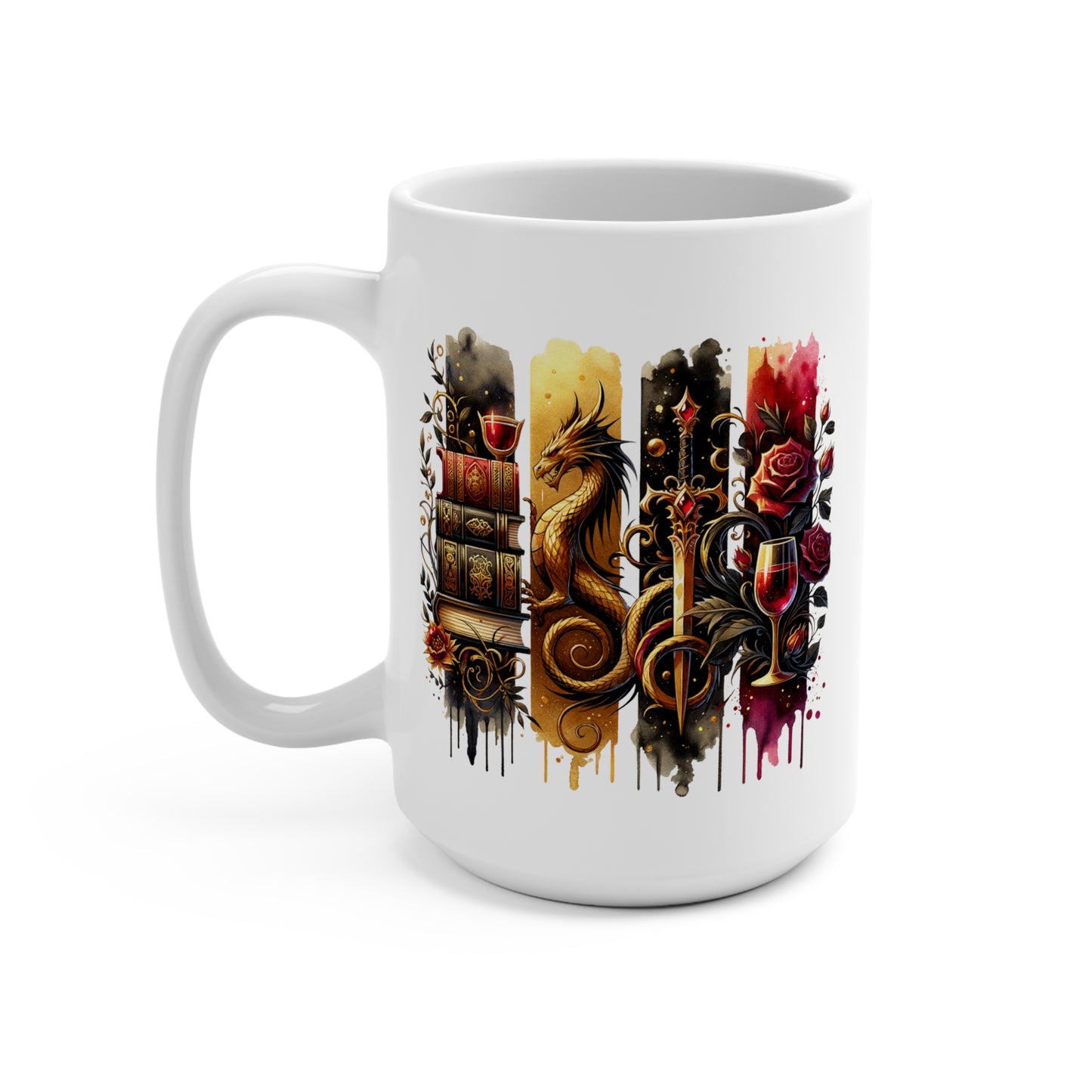 Dragon Fantasy-Themed 15oz Mug