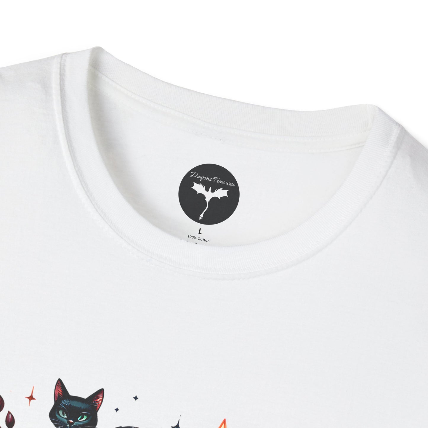 Whimsical Book Lover T-Shirt - Perfect for Readers, Cat Lovers, Literary Gifts, Cozy Nights, Bookish Wear