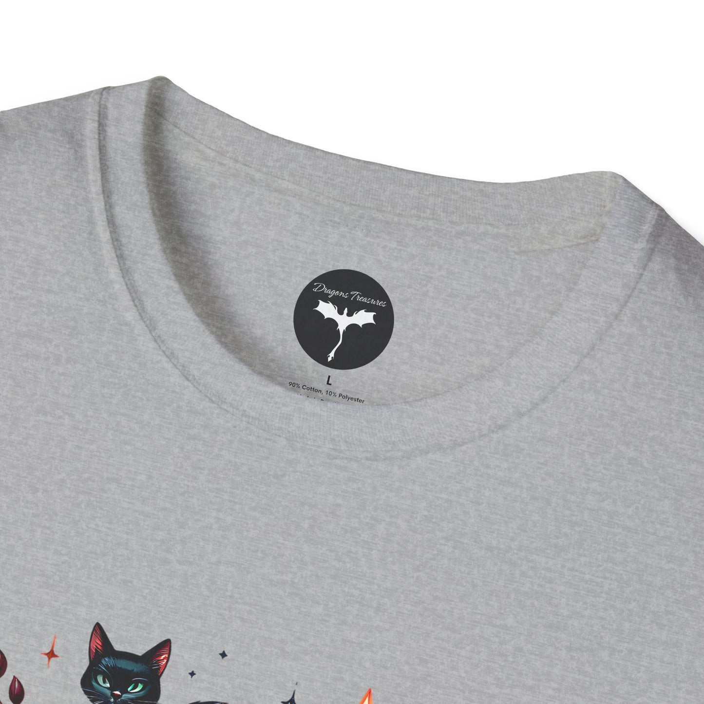 Whimsical Book Lover T-Shirt - Perfect for Readers, Cat Lovers, Literary Gifts, Cozy Nights, Bookish Wear