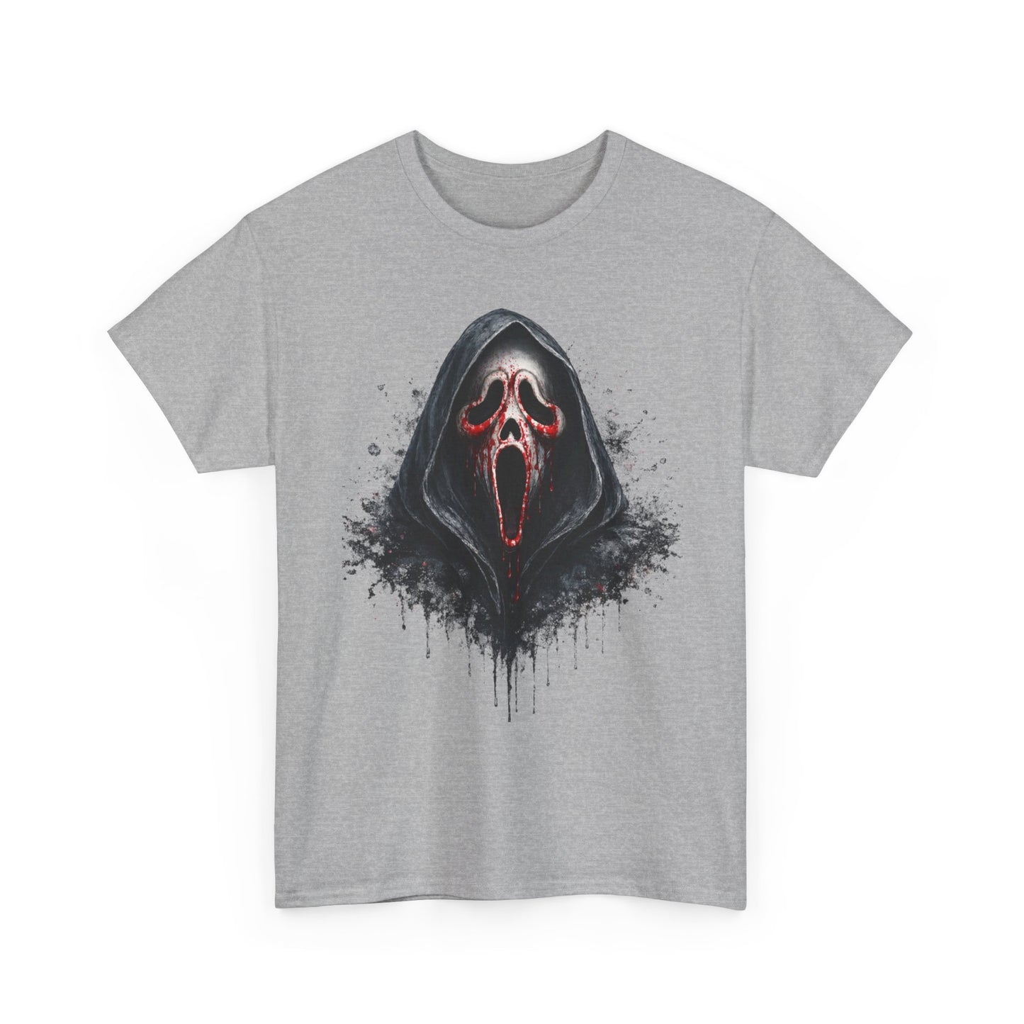 Scream Mask Horror Tee — Distressed Ghostface Graphic T-Shirt