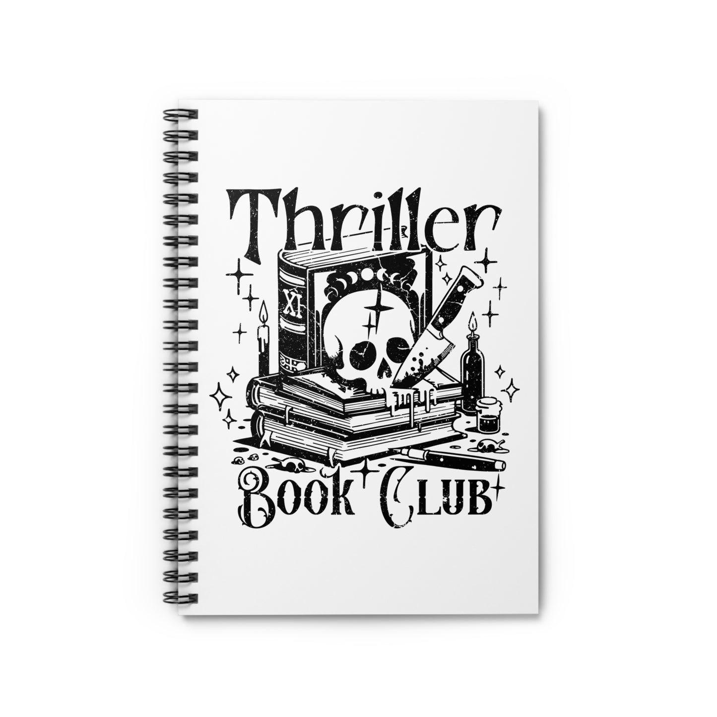 Thriller Book Club Spiral Notebook