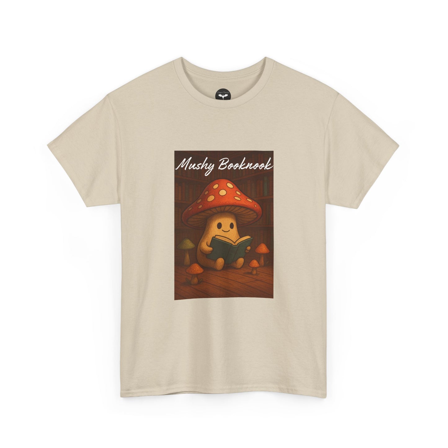 Mushroom Bookworm Tee - Cozy Cotton Unisex T-Shirt, Cute Gift for Book Lovers, Casual Style for Fall, Great for Kids & Adults