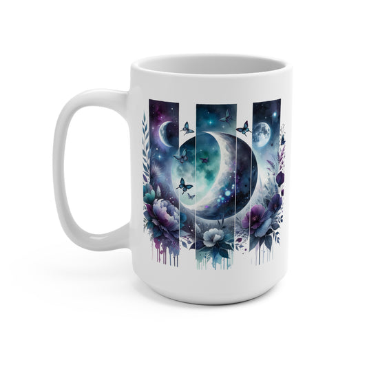 Enchanting Galaxy Floral 15oz Mug