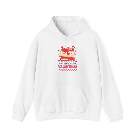 All Booked for Valentines Hooded Sweatshirt