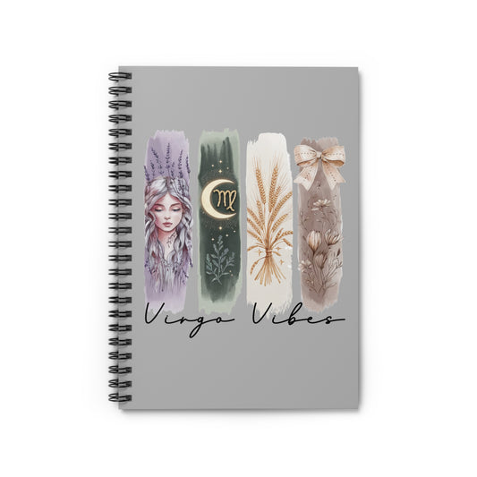 Virgo Astrological Spiral Notebook