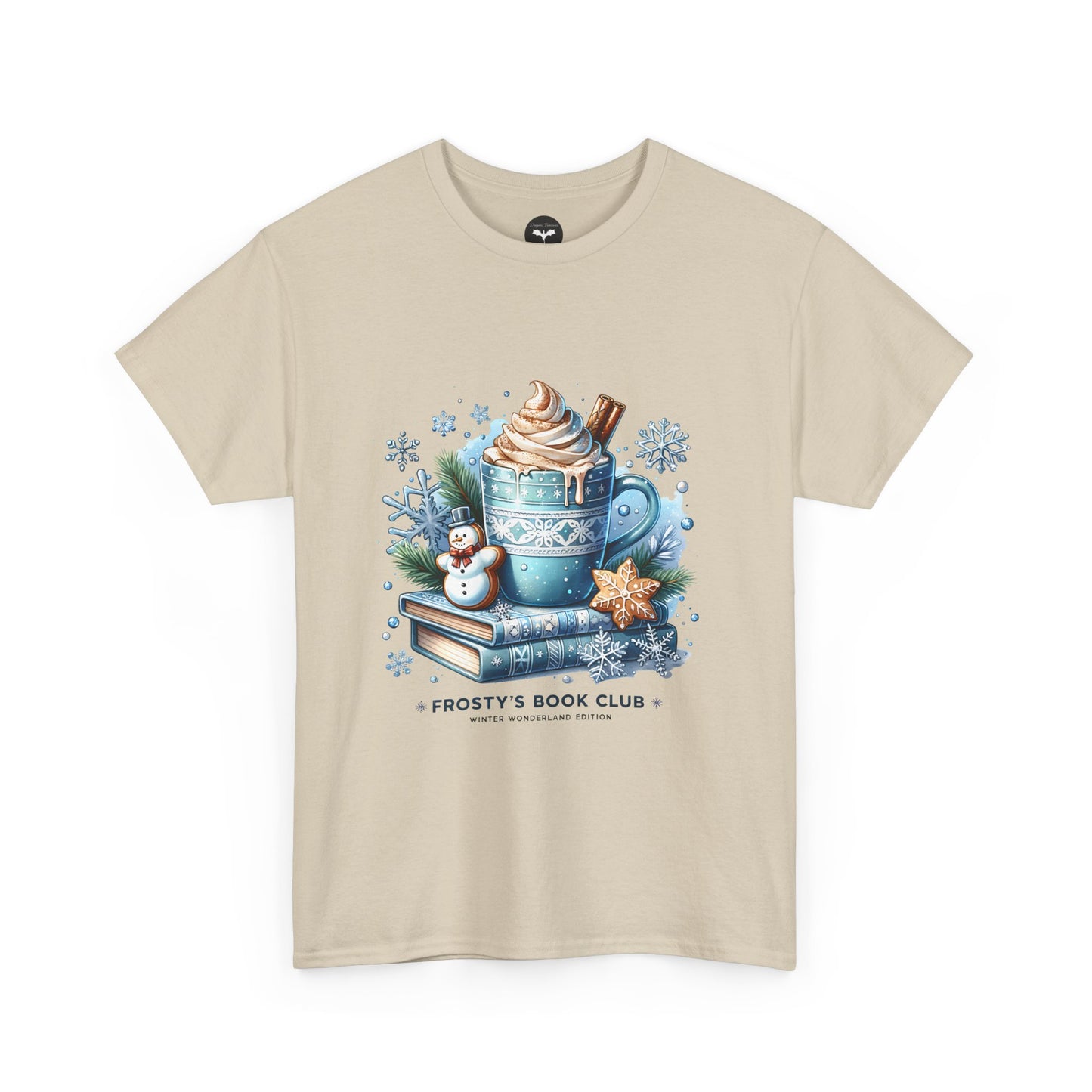 Frosty's Book Club T-Shirt — 'Frosty's Book Club' Hot Cocoa & Snowman Design