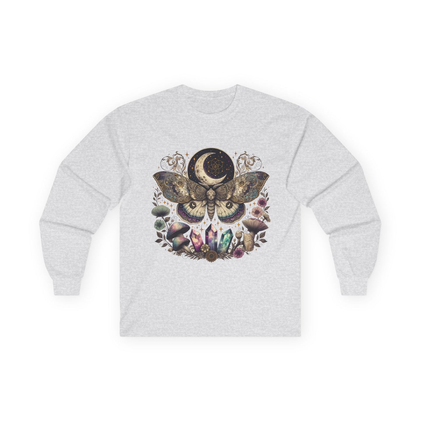 Mystical  Moth Long Sleeve Tee