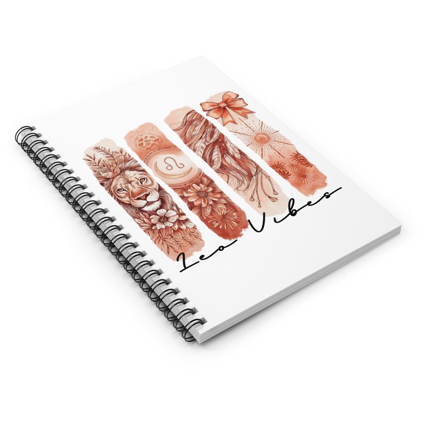 Leo Astrological Spiral Notebook