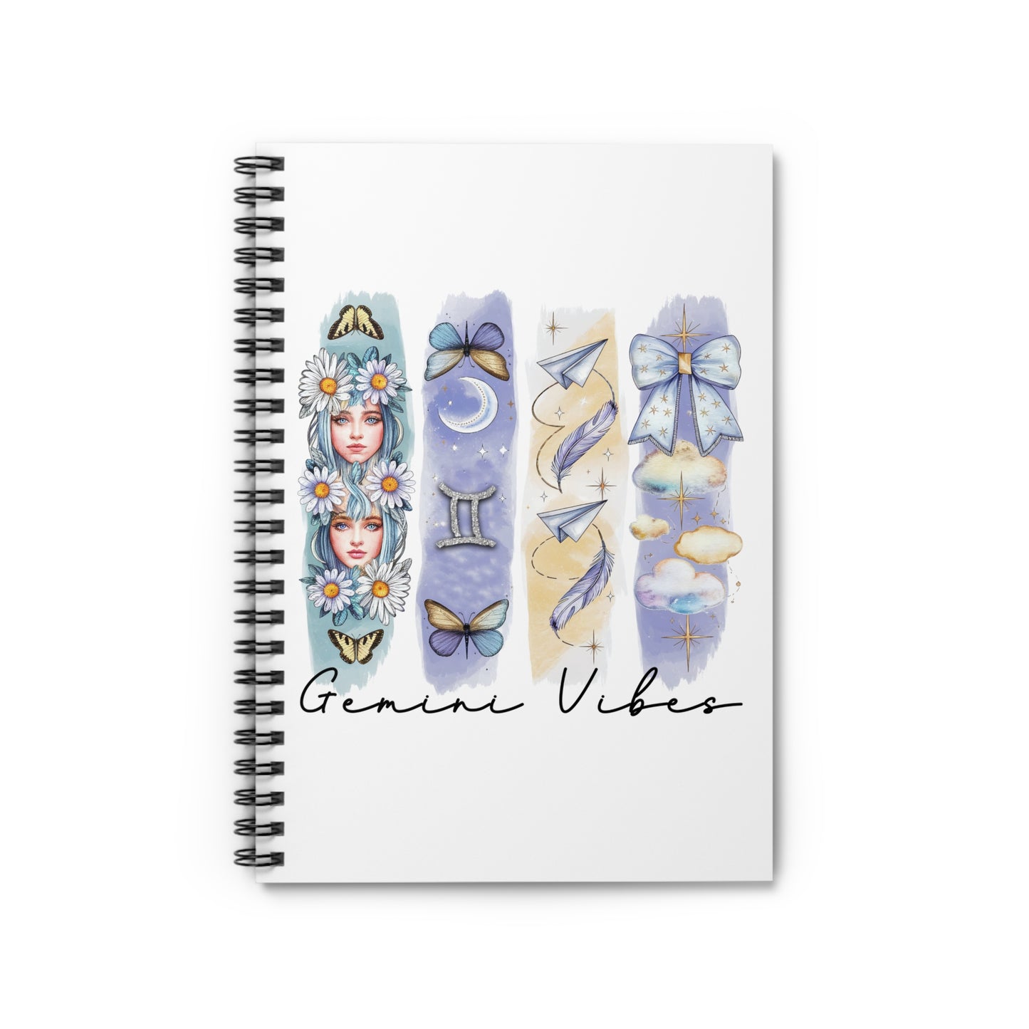 Gemini Astrological Spiral Notebook