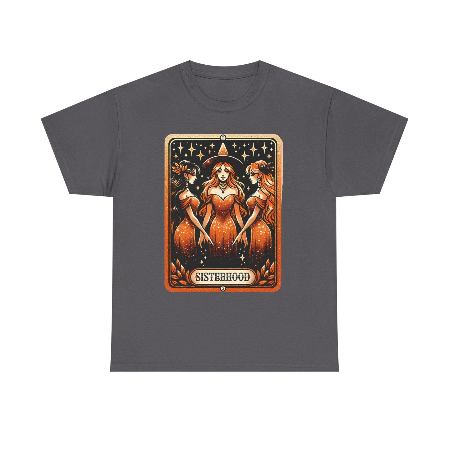 Sisterhood Graphic Tee — Vintage Tarot-Style Women Illustration