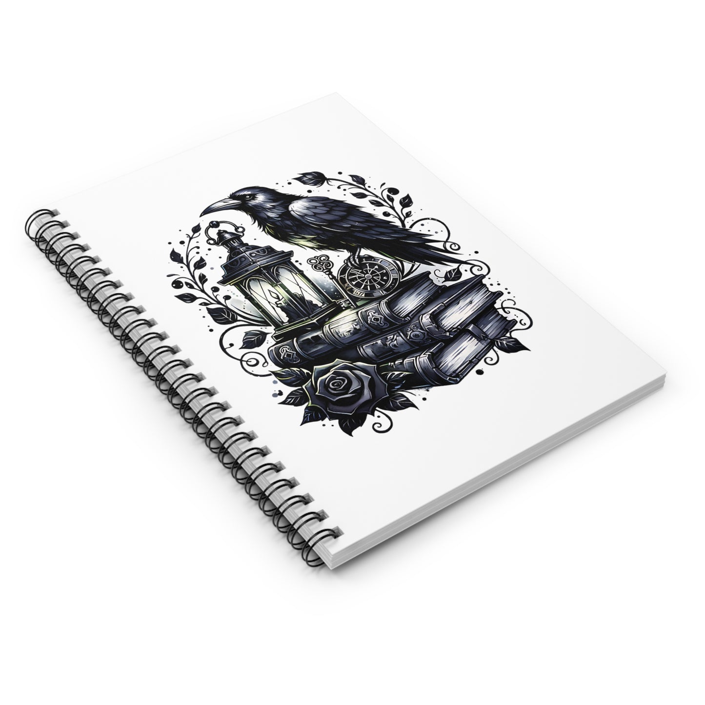 Gothic Raven Spiral Notebook