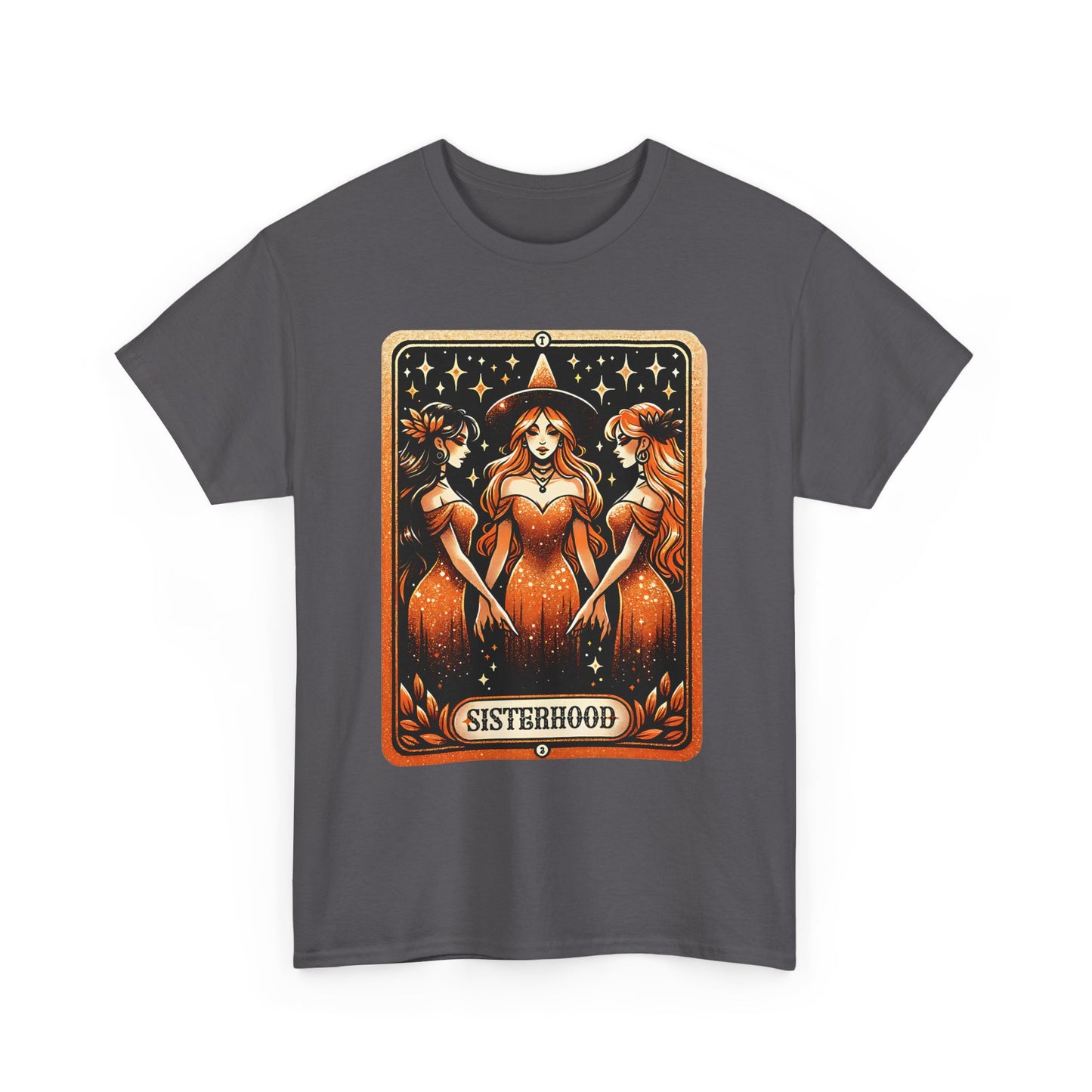 Sisterhood Graphic Tee — Vintage Tarot-Style Women Illustration