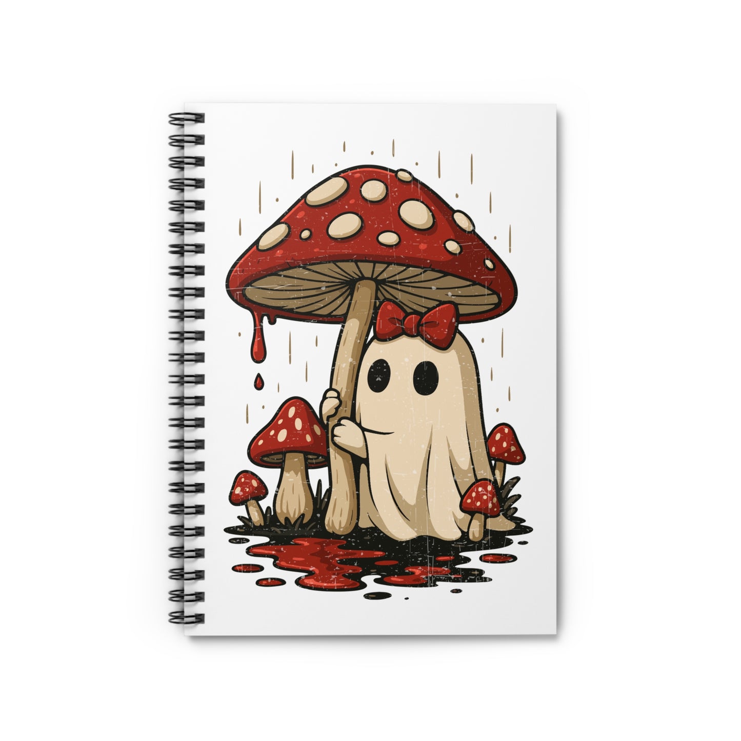 Ghost & Mushroom Spiral Notebook