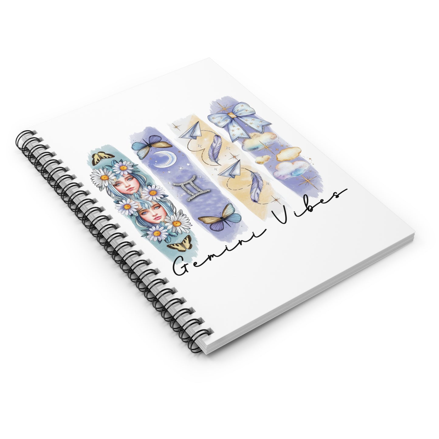 Gemini Astrological Spiral Notebook