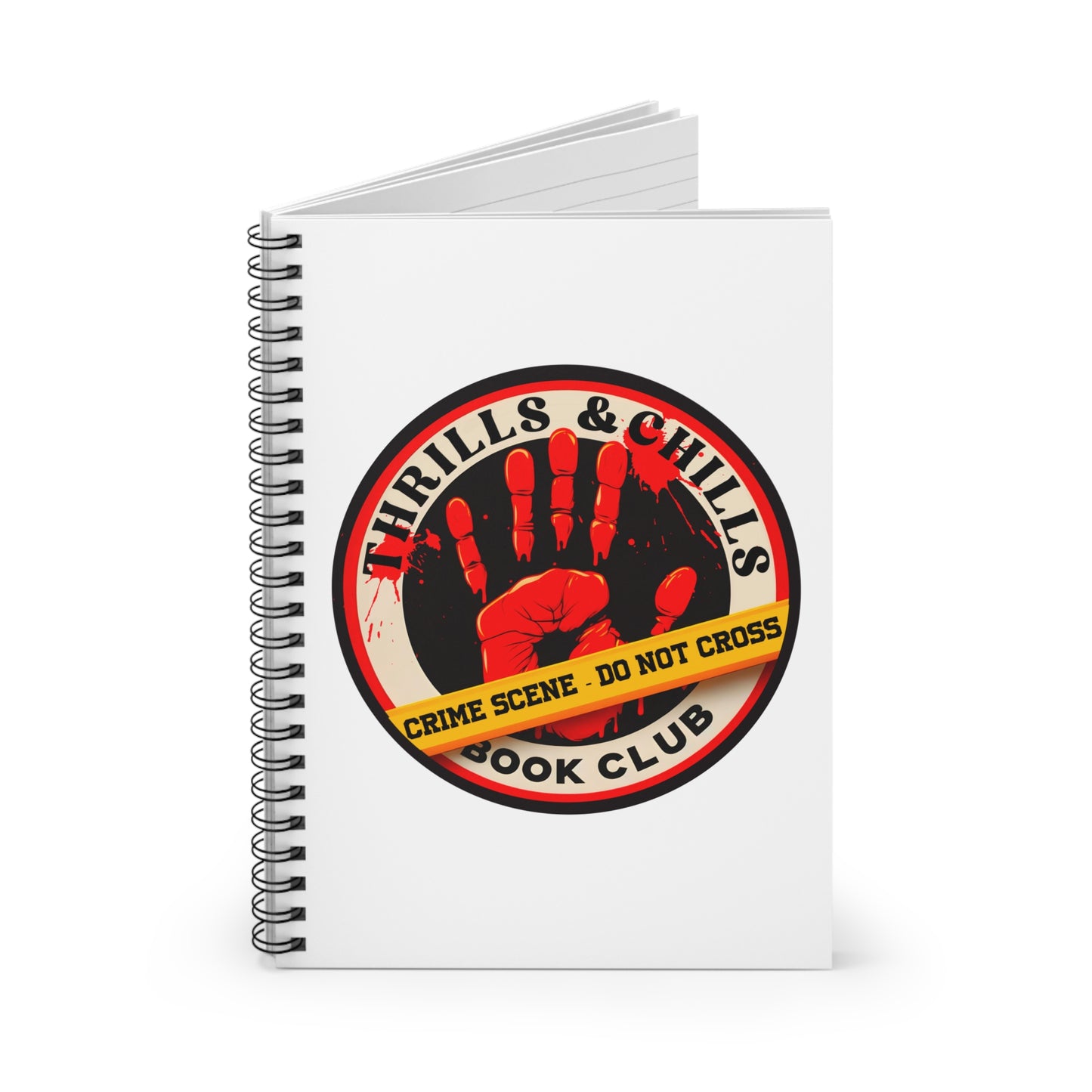 Thrills & Chills Crime Scene Spiral Notebook