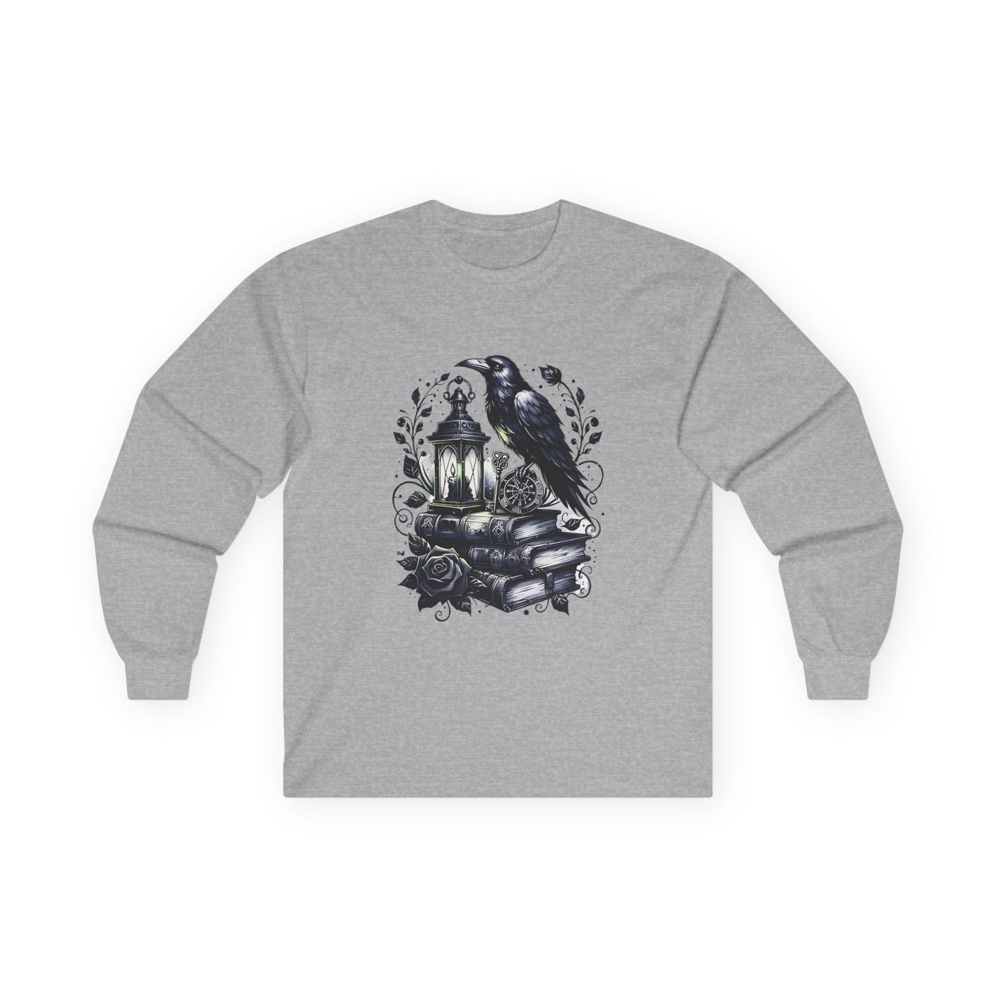 Gothic Raven Long Sleeve Tee