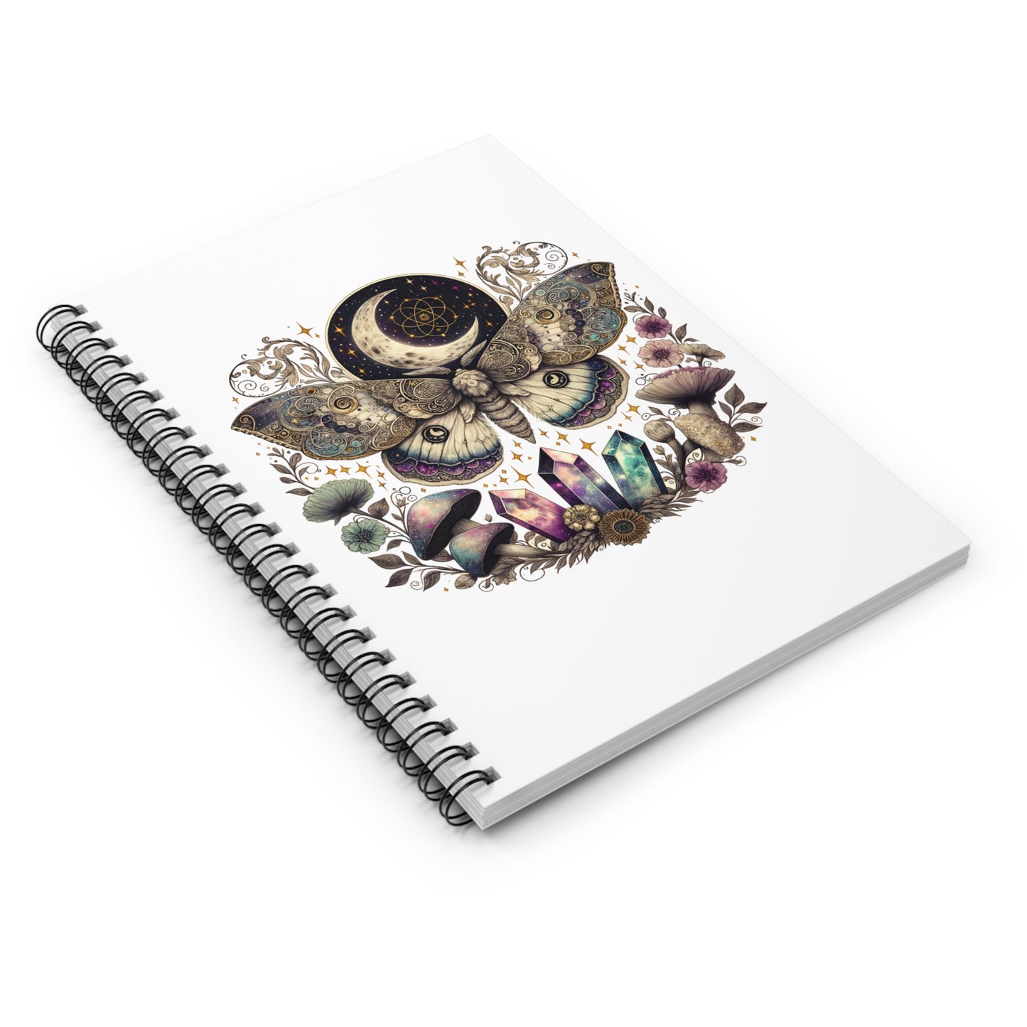 Mystical  Moth Spiral Journal