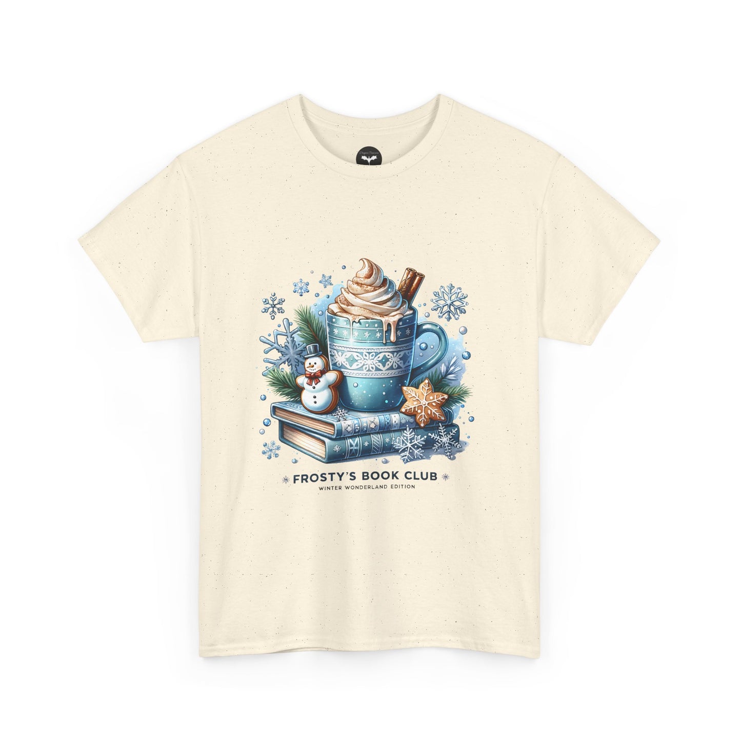 Frosty's Book Club T-Shirt — 'Frosty's Book Club' Hot Cocoa & Snowman Design