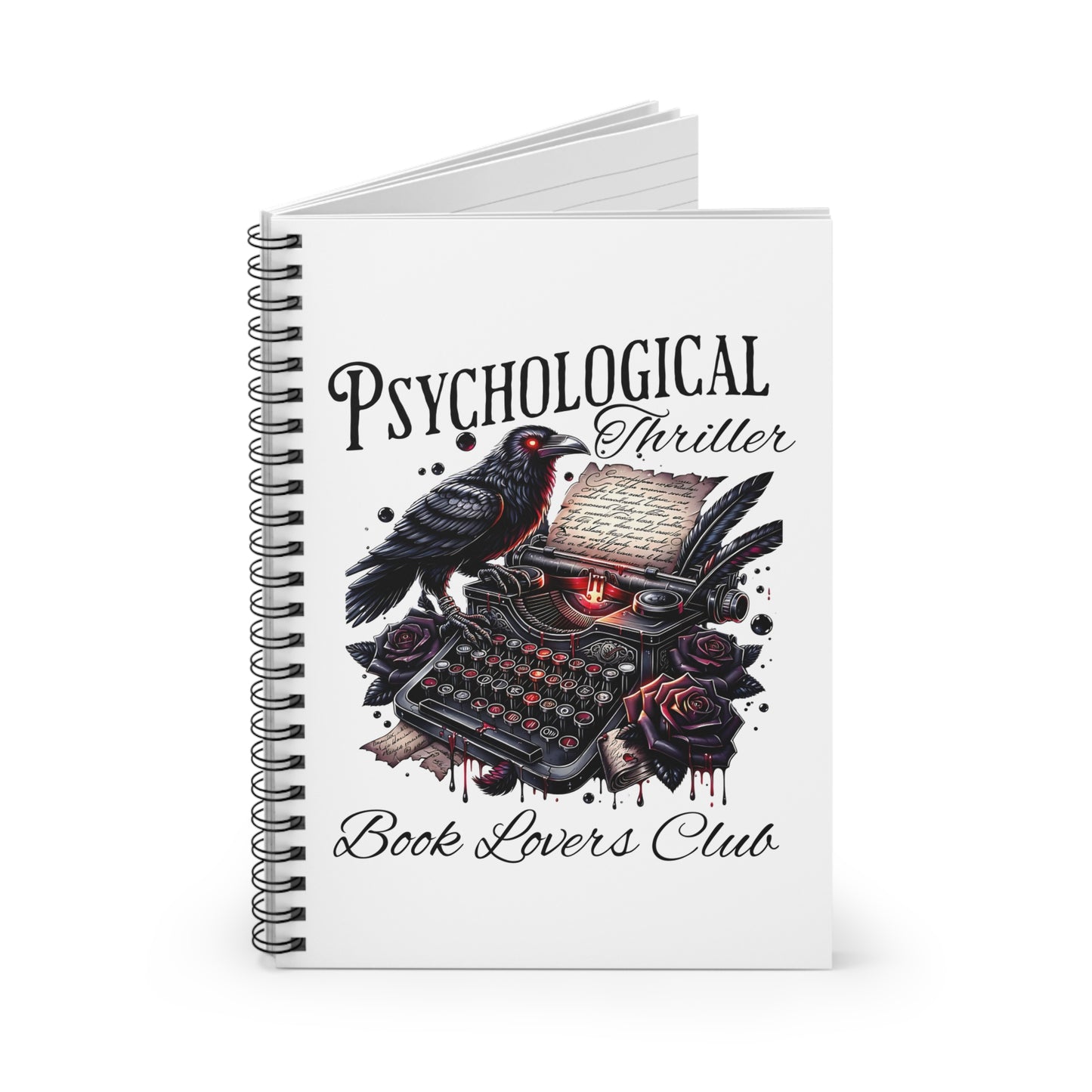 Psychological Thriller Book Lover Spiral Notebook