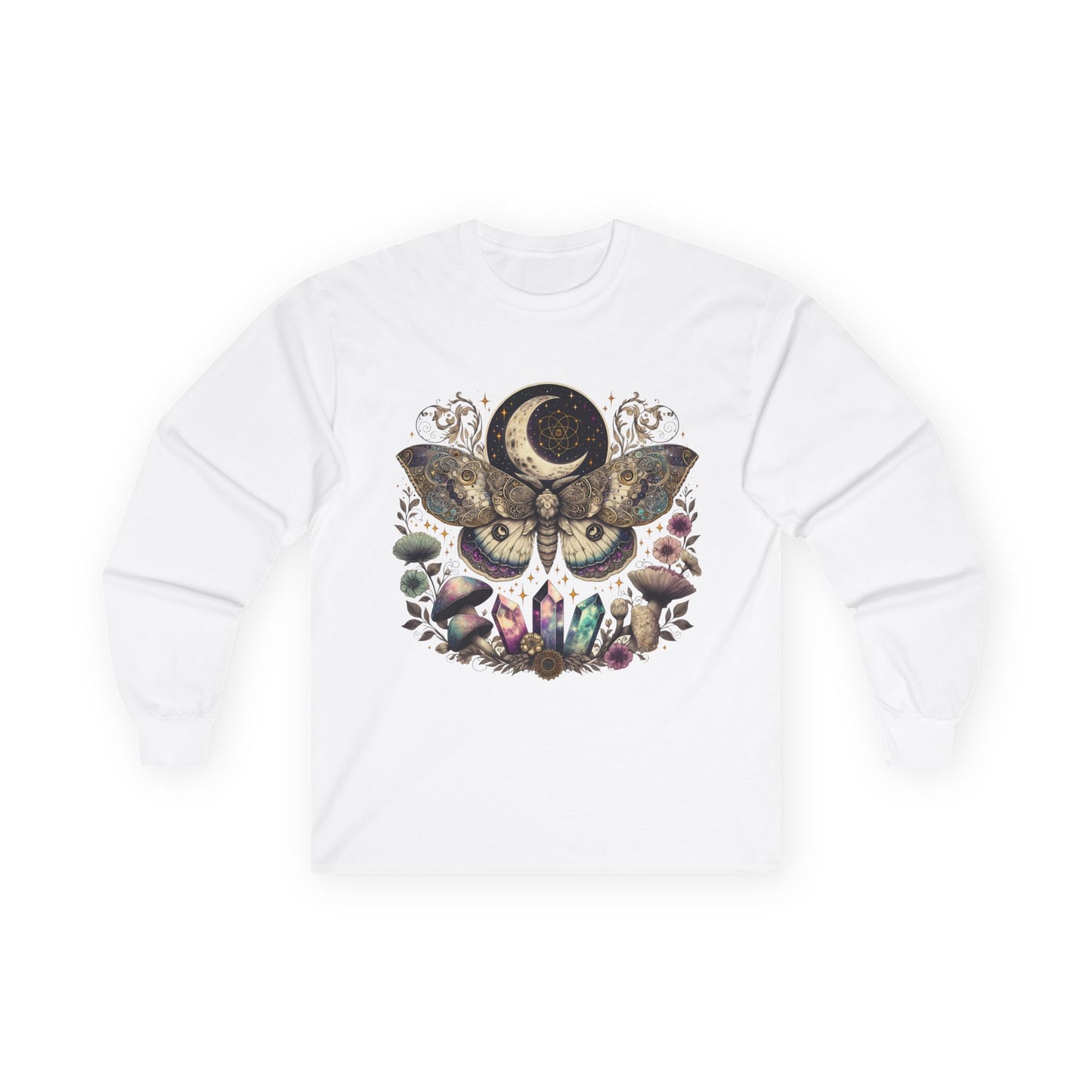 Mystical  Moth Long Sleeve Tee